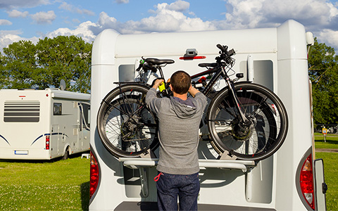 porte-vélos pour le camping-car 