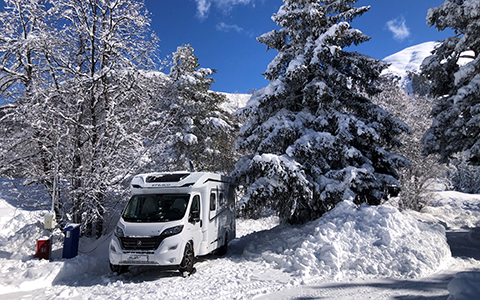 La magia dell'inverno nei campeggi TCS