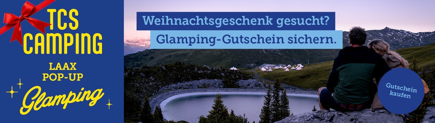 Banner Pop-Up Glamping Gutschein